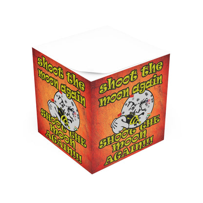 shoot the moon again - note cube (burnt orange)