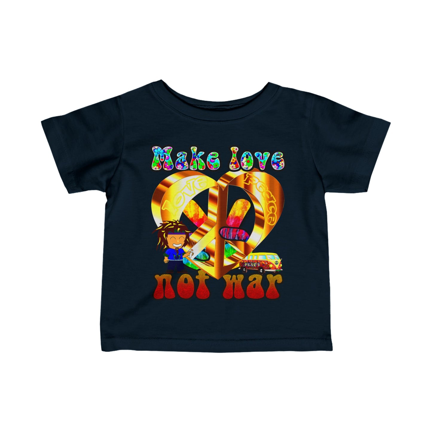 love peace - Infant Fine Jersey Tee
