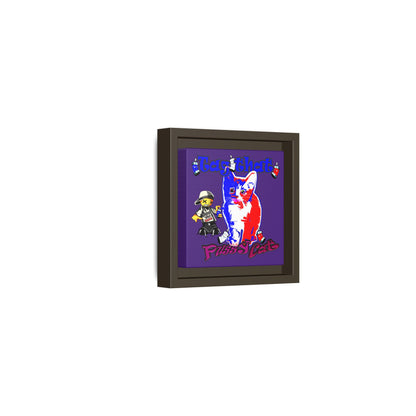 tag that - framed canvas art (purple)