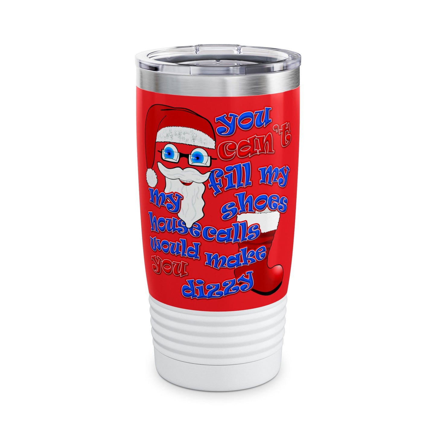 santa's shoes - Ringneck Tumbler, 20oz (red)