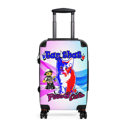tag that - Suitcase (light blue-pink wave)