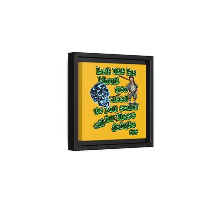 og - framed canvas art (yellow)
