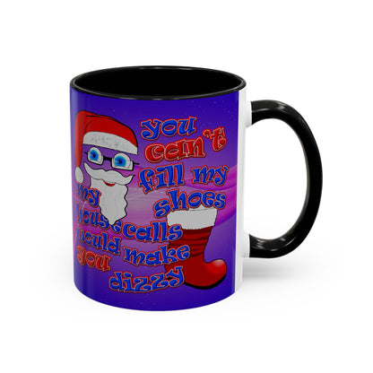 santa's shoes - Accent Mug (purple-pink wave)