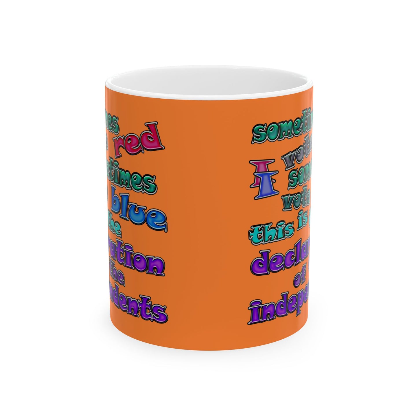 declaration of the independents - White Mug (crusta)