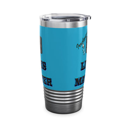 irrelevant - Ringneck Tumbler, 20oz (turquoise)
