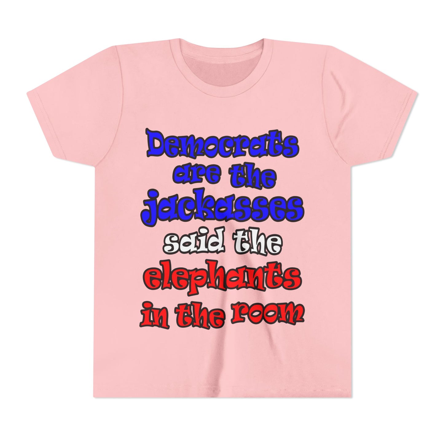 donkeys and elephants - Youth Short Sleeve Tee