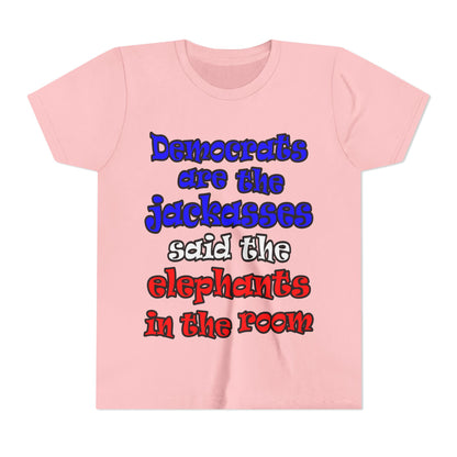 donkeys and elephants - Youth Short Sleeve Tee
