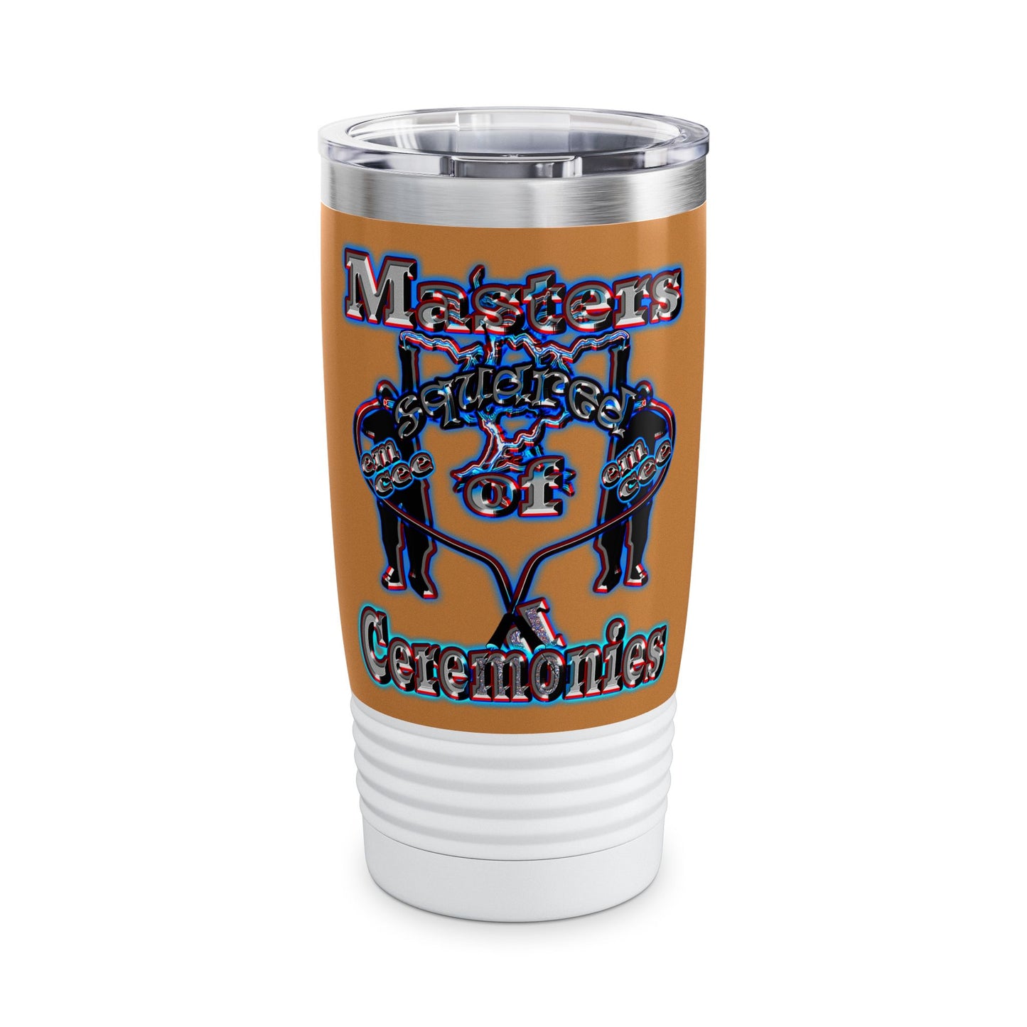 em cee squared - Ringneck Tumbler, 20oz (light brown)