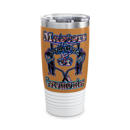 em cee squared - Ringneck Tumbler, 20oz (light brown)