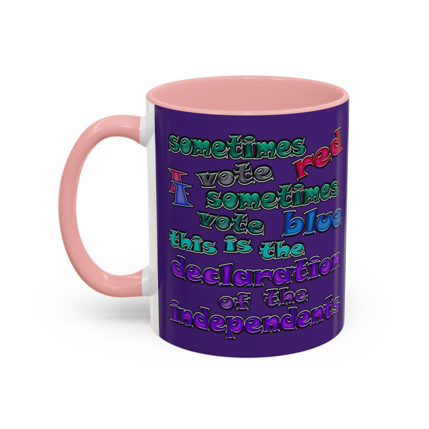 declaration of the independents - Accent Mug (purple)