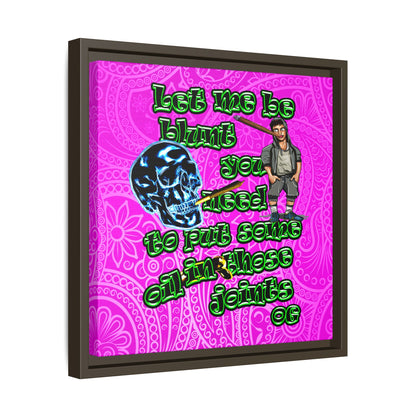 og - framed canvas art (pink swirl)
