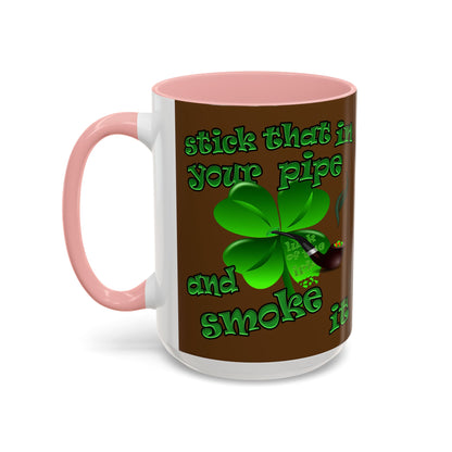 celtics logo - Accent Mug (brown)