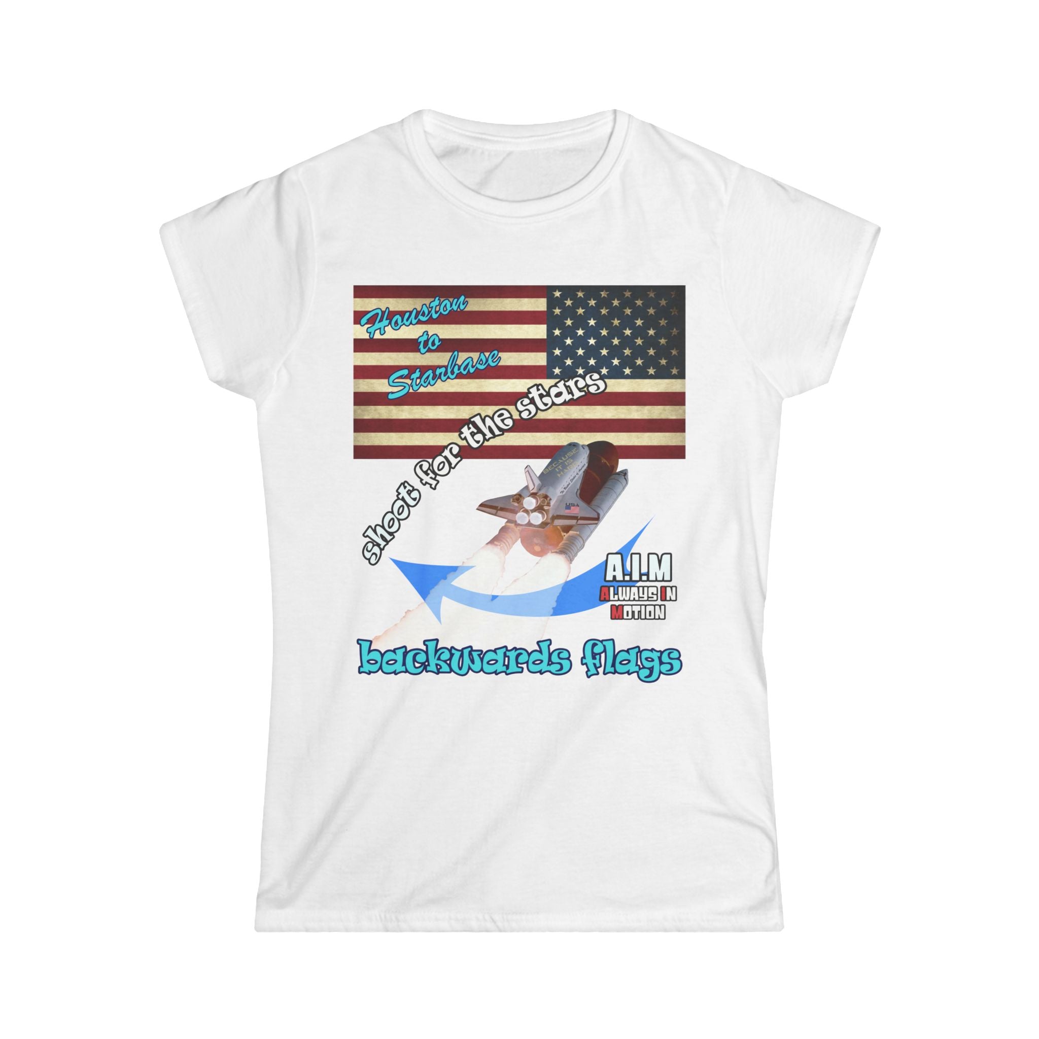 shoot for the stars - Women's Softstyle Tee
