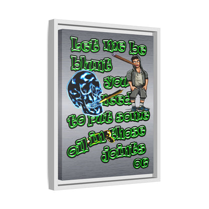 og - framed canvas art (brushed nickel)