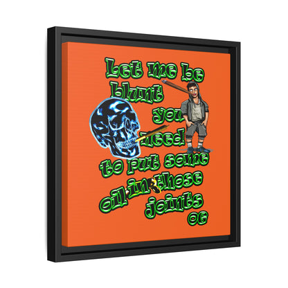 og - framed canvas art (orange)