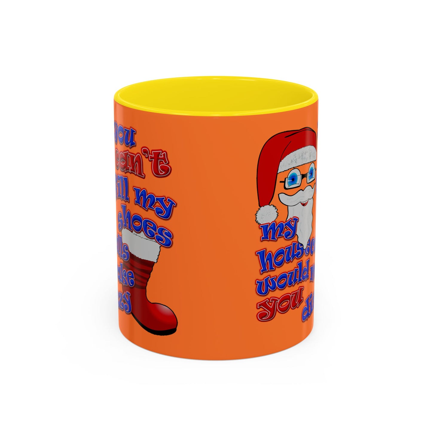 santa's shoes - Accent Mug (crusta)