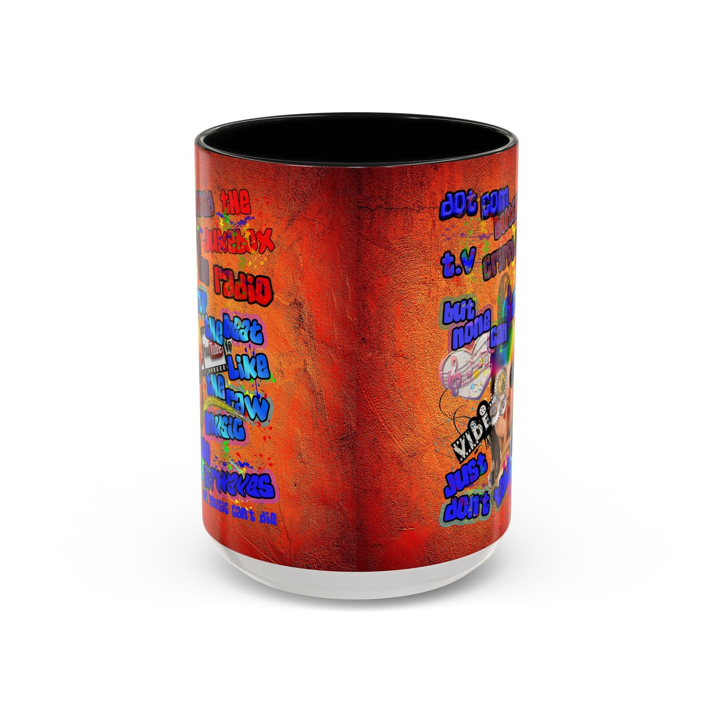 drop the beat - Accent Mug (burnt orange)
