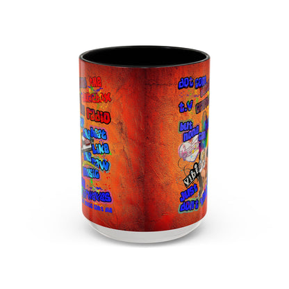 drop the beat - Accent Mug (burnt orange)