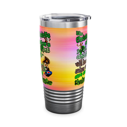 christmas spirits of boston - Ringneck Tumbler, 20oz (color blur)