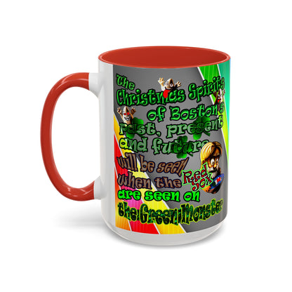 christmas spirits of boston - Accent Mug (rainbow split)