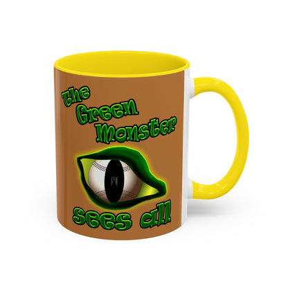 green monster - Accent Mug (light brown)