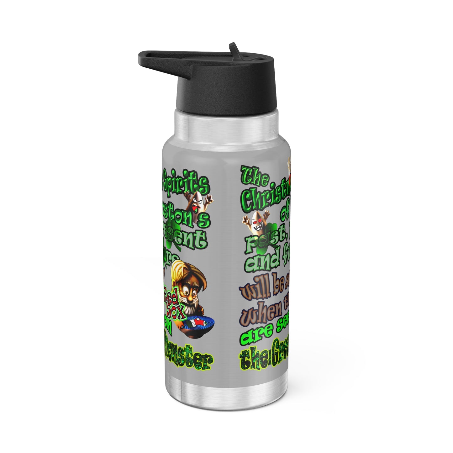 christmas spirits of boston - Gator Tumbler, 32oz (light grey)
