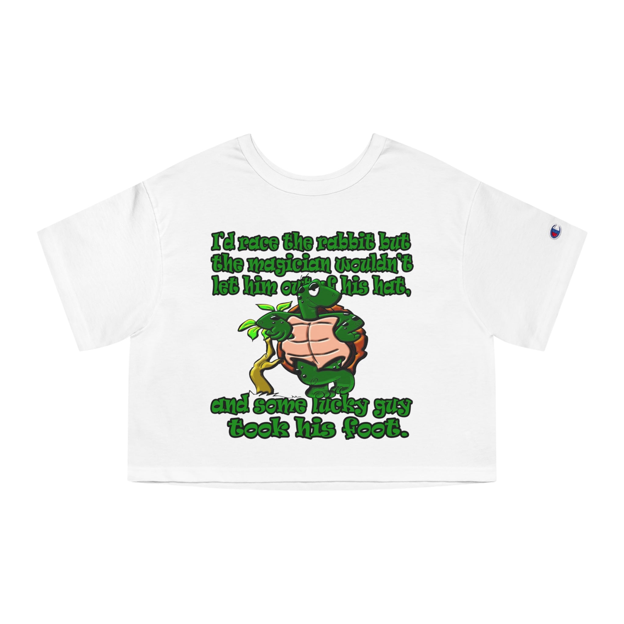 turtle race - Champion Women's Heritage Cropped T-Shirt