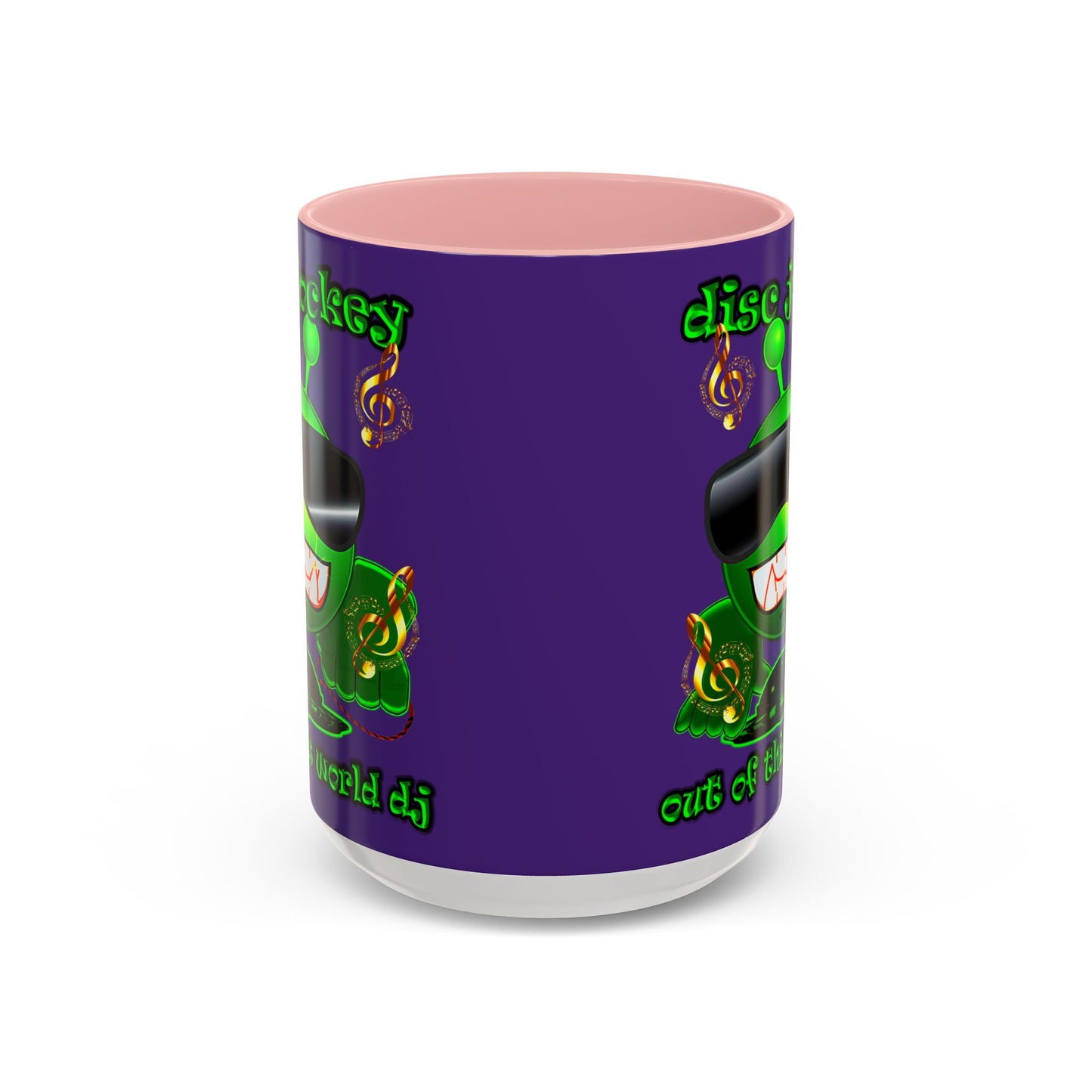 disc jockey - Accent Mug (purple)