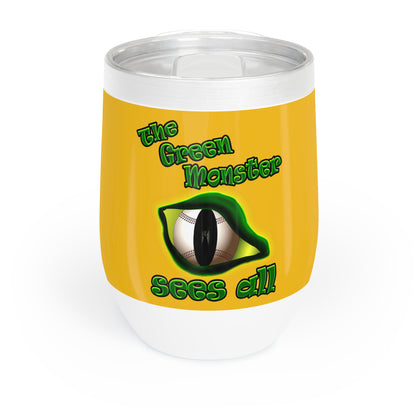 green monster - Chill Wine Tumbler (yellow)