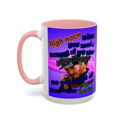 high noon - Accent Mug (purple-pink wave)