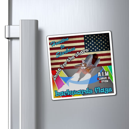 shoot for the stars - Magnets - (rainbow split)