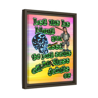 og - framed canvas art (color blur)