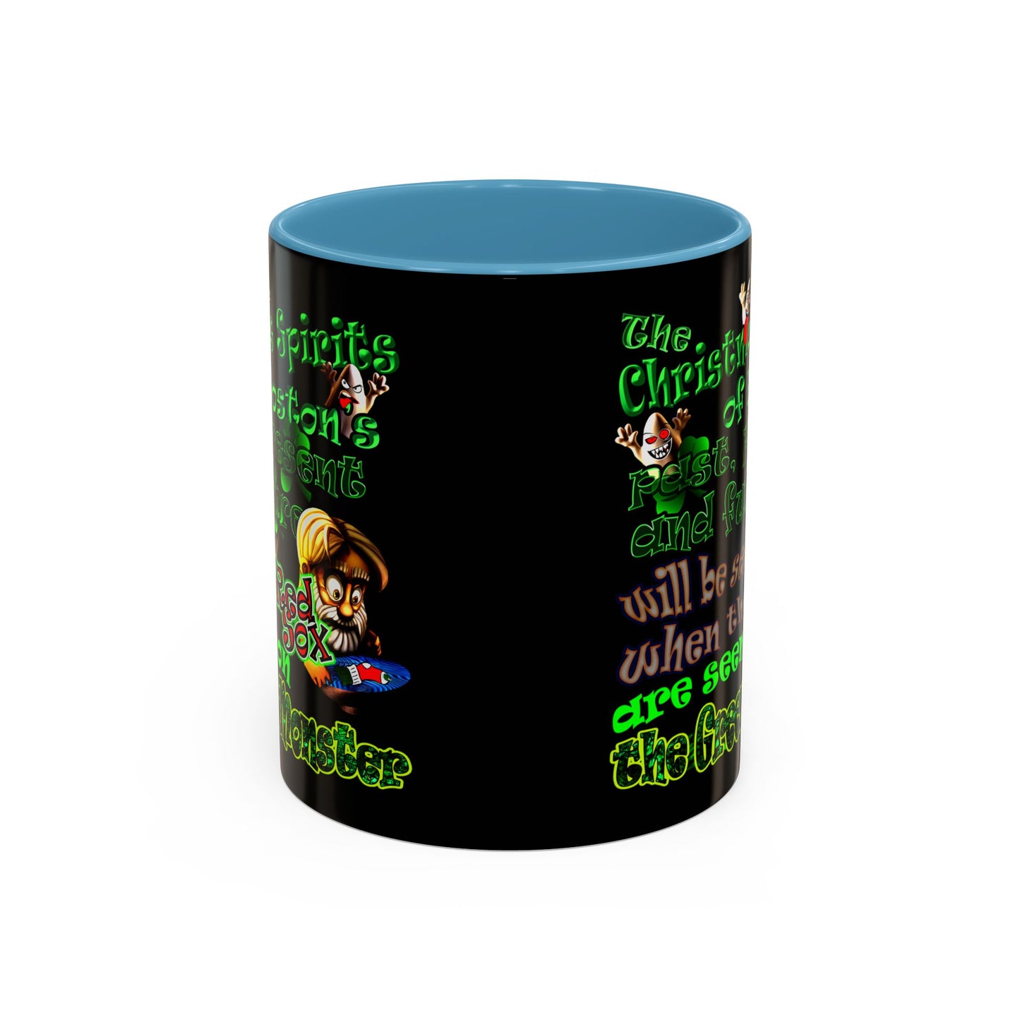 christmas spirits of boston - Accent Mug (black)
