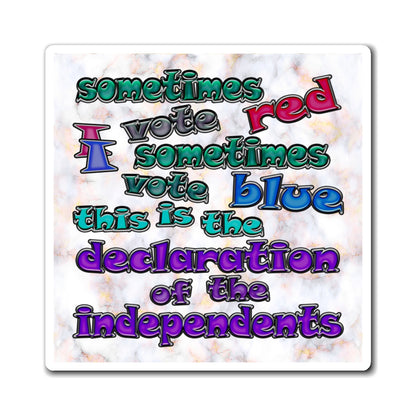 declaration of the independents - Magnets - (white marble)