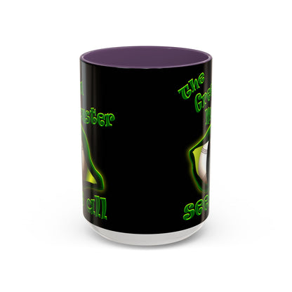 green monster - Accent Mug (black)