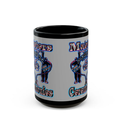 em cee squared - Black Mug (light grey)