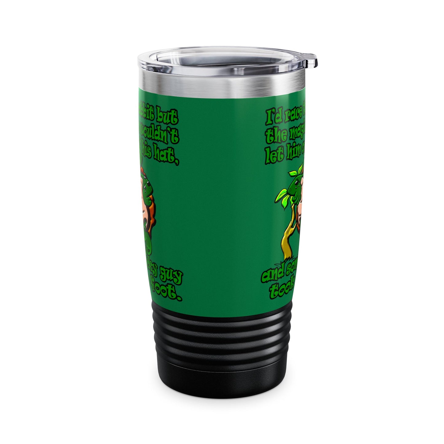 turtle race - Ringneck Tumbler, 20oz (dark green)
