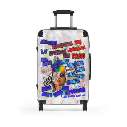 drop the beat - Suitcase (white marble)