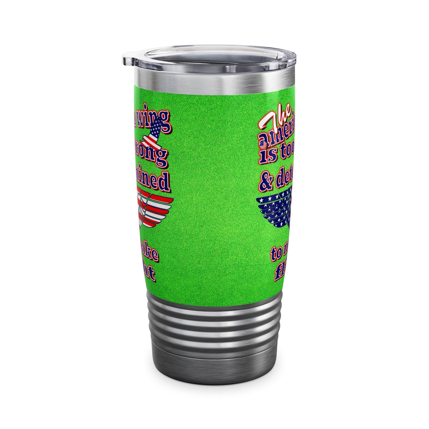 american wing - Ringneck Tumbler, 20oz (green turf)