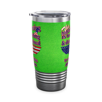 american wing - Ringneck Tumbler, 20oz (green turf)