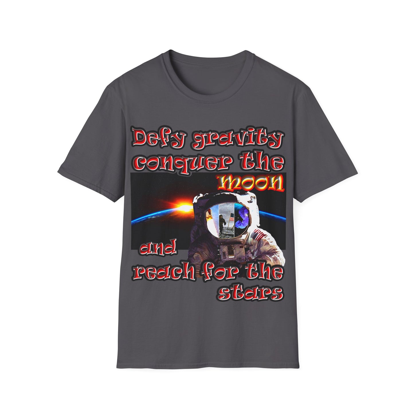defy conquer reach - Unisex Softstyle T-Shirt