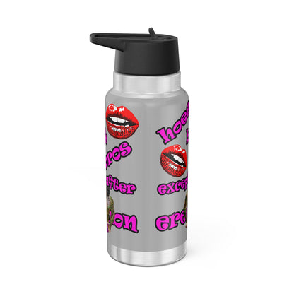 hoes b4 bros - Gator Tumbler, 32oz (light grey)