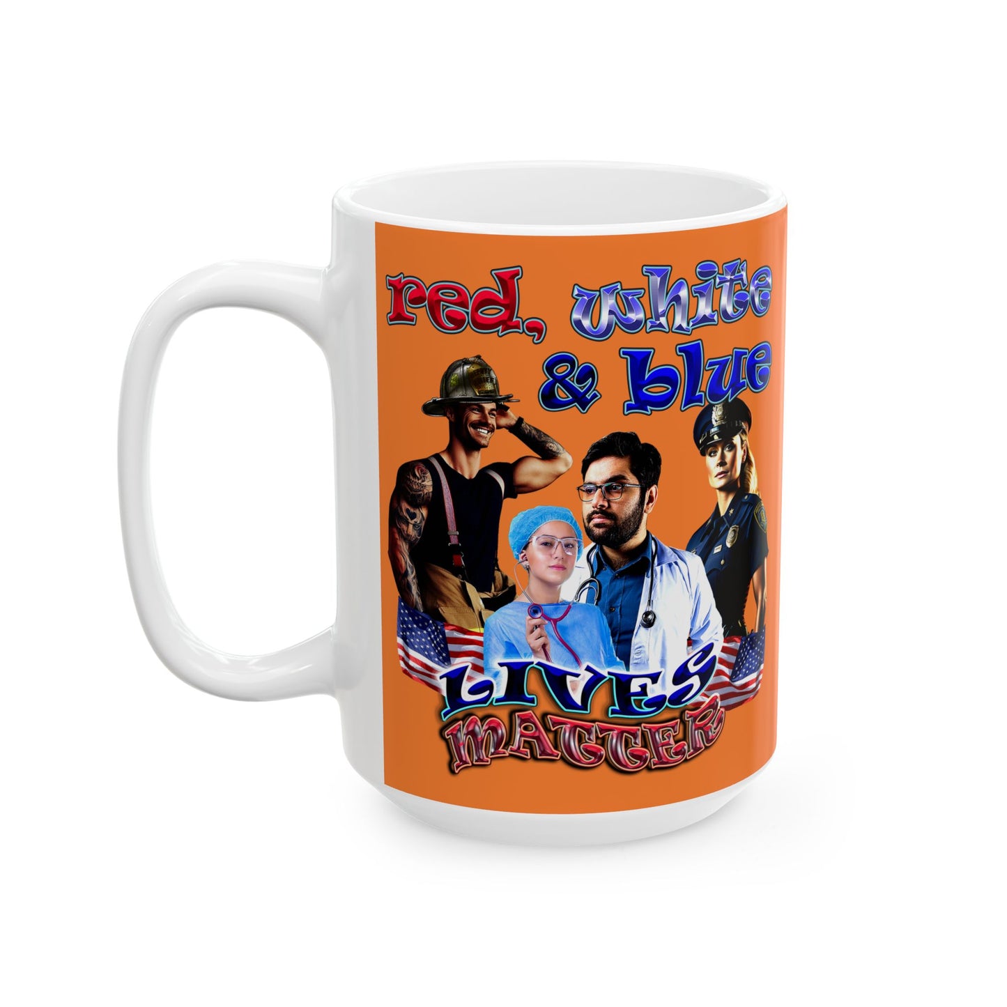 rw&b lives matter - White Mug (crusta)