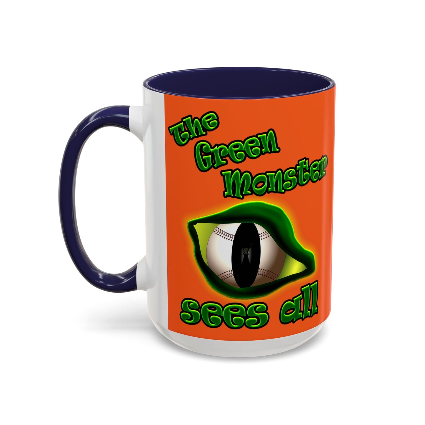 green monster - Accent Mug (orange)