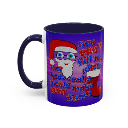 santa's shoes - Accent Mug (purple-pink wave)