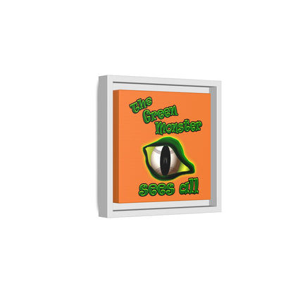 green monster - framed canvas art (crusta)