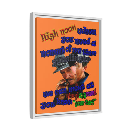 high noon - framed canvas art (crusta)