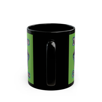 em cee squared - Black Mug (green)