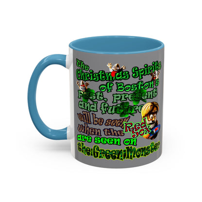 christmas spirits of boston - Accent Mug (grey)