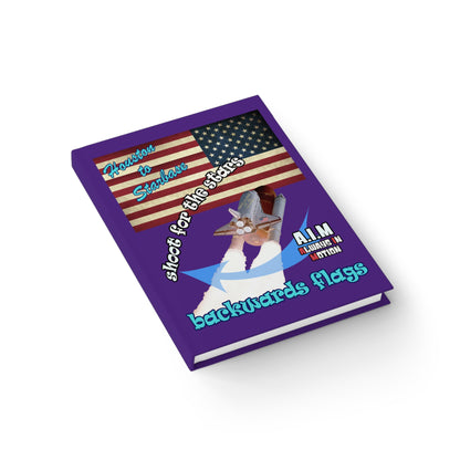 shoot for the stars - journal-lined (purple)